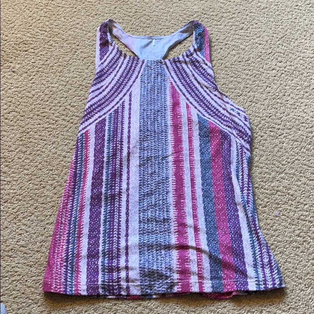 Women’s Prana Pink and Purple Print Tank Top